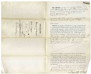 Frederick Douglass Document Signed as Recorder of Deeds